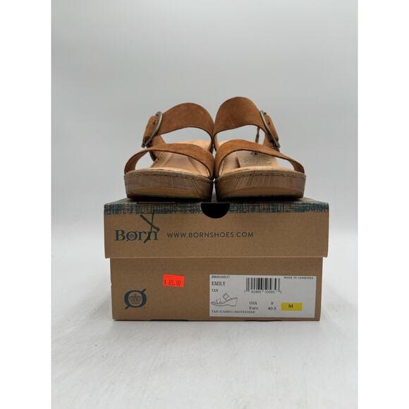 Børn Shoes EMILY BR0036037 Women's NEW Platform Sandals Tan US Size 9 NIB - Picture 11 of 11
